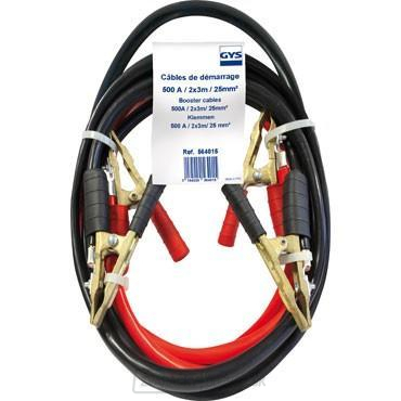 Štartovacie káble GYS 500 A 25 mm2 mosadzné svorky 3m