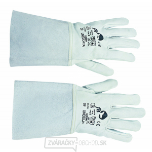 Celokožená zváračská rukavice undulata z lícovej kozinky šitá kevlarovou niťou, veľ. 9 Celokožená zváračská rukavice undulata z lícovej kozinky šitá kevlarovou niťou, veľ. 9 gallery main image