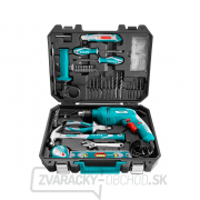 Vŕtačka s príklepom a náradím, 650W, sada 101ks gallery main image