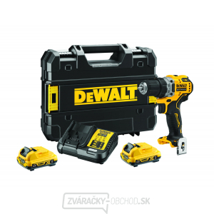 Aku vŕtačka bezuhlíková DeWalt 12V 2,0Ah DCD701D2 gallery main image