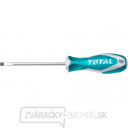 Skrutkovač plochý, (-) 4x100mm, CrV, industrial, TOTAL gallery main image