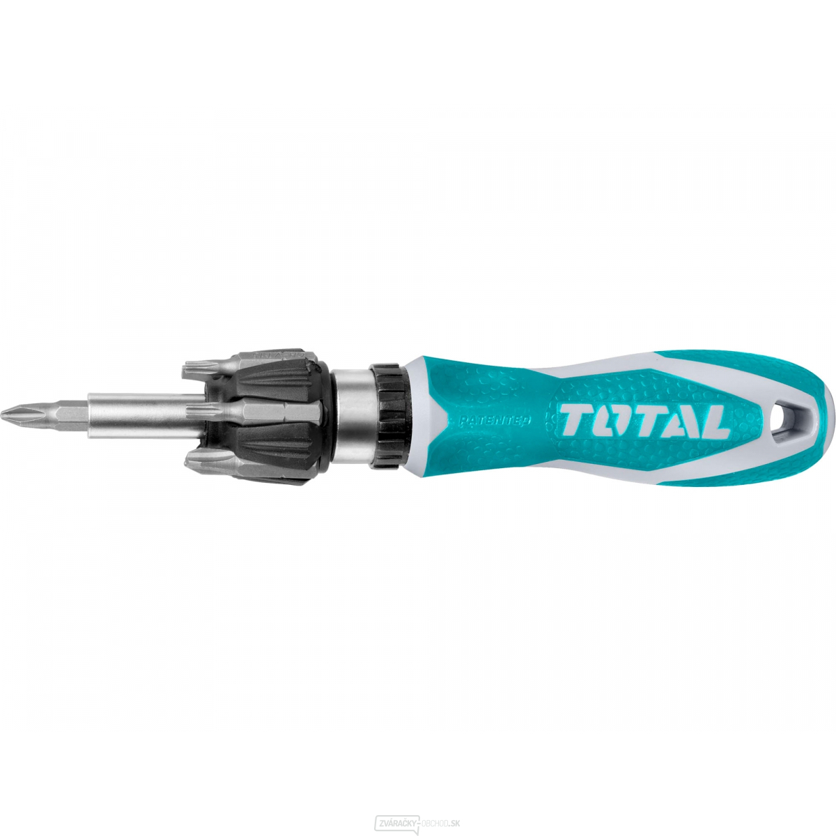 Skrutkovač račňový, 8 v 1, CrV, industrial