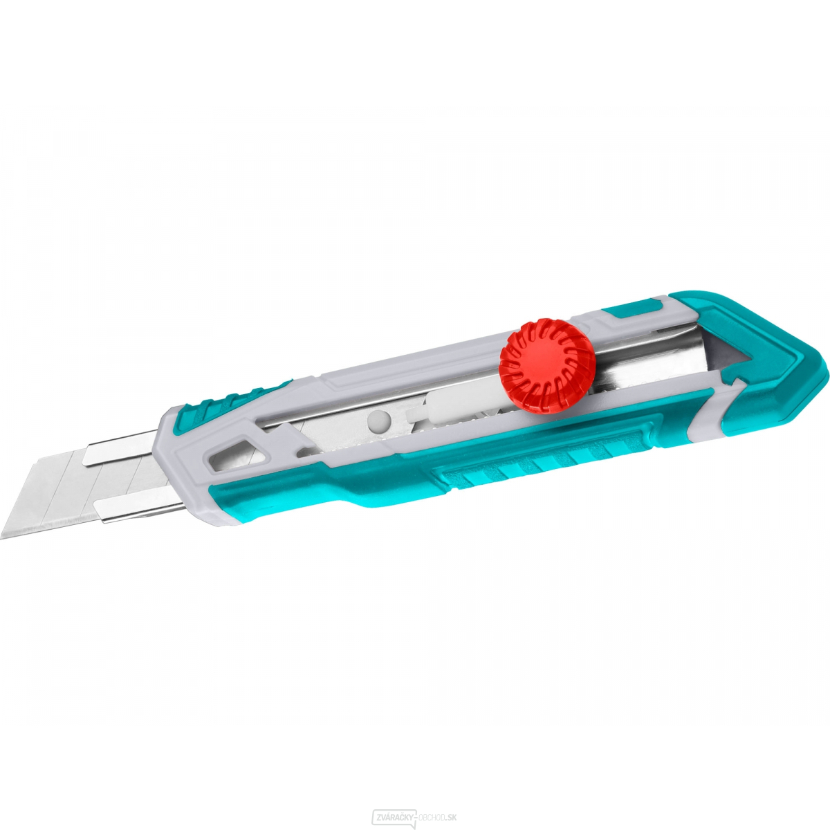 Nôž odlamovací s kovovou výstuhou a kolieskom, 18mm