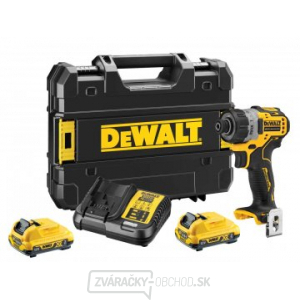 DCF601D2 DEWALT AKU SKRUTKOVAČ 12V 2,0Ah LI-ION