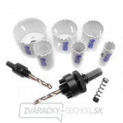 Sada bimetalových vŕtacích koruniek Magg 19,22,29,38,44,57mm + adaptéry Sada bimetalových vŕtacích koruniek Magg 19,22,29,38,44,57mm + adaptéry gallery main image