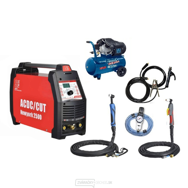 VECTOR NEWYORK 2500 AC/DC PLASMA + Káble, Horák TIG, Horák PLASMA + Kompresor