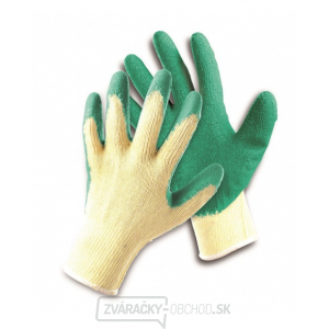 Pracovné rukavice DIPPER, latex na dlani a prstoch, veľ. 7 
