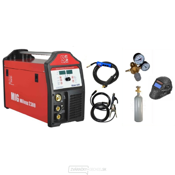 VECTOR MILANO 2300 MIG + KÁBLE + HORÁK + KUKLY + VENTIL CO2 + tlakovú fľašu CO2 PLNÁ