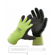 Zateplené rukavice PALAWAN WINTER, nylon s latexom, veľ. 9 žltá-čierna gallery main image