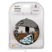 Solight LED svetelný pás s tester, 5m, sada s 12V adaptérom, 4,8W/m, IP65, studená biela náhled