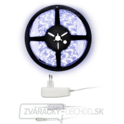 Solight LED svetelný pás s tester, 5m, sada s 12V adaptérom, 4,8W/m, IP65, studená biela Solight LED svetelný pás s tester, 5m, sada s 12V adaptérom, 4,8W/m, IP65, studená biela gallery main image