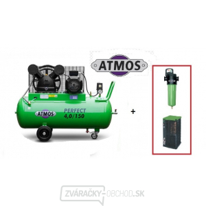 Kompresor Atmos Perfect 4/150 + SF priemyselné filtre (F03) + KONDENZAČNÉ SUŠIČKA (AHD61)