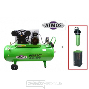 Kompresor Atmos Perfect 4/270 + SF priemyselné filtre (F03) + KONDENZAČNÉ SUŠIČKA (AHD61)