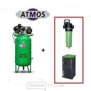 Kompresor Atmos Perfect 4/270S + SF priemyselný filter (F03) + Kondenzačná sušička (AHD61)