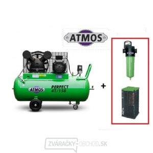 Kompresor Atmos Perfect 4T/150 + SF priemyselný filter (F03) + Kondenzačná sušička (AHD61)
