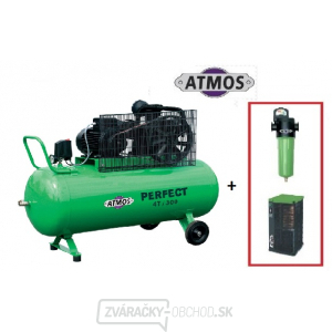 Kompresor Atmos Perfect 4T/300 + SF priemyselný filter (F03) + Kondenzačná sušička (AHD61)