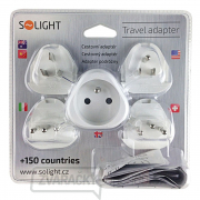 Solight cestovný adaptér, uzemnený, výmenné vidlice pre celý svet Náhľad