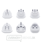 Solight cestovný adaptér, uzemnený, výmenné vidlice pre celý svet Náhľad