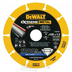 EXTREME METAL diamantový kotúč na rezanie kovu 125x1,3x22mm EXTREME METAL diamantový kotúč na rezanie kovu 125x1,3x22mm gallery main image