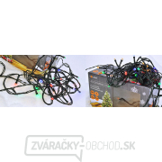 Solight LED vonkajšie vianočné reťaz, 200 LED, 20m, prívod 5m, 8 funkcií, časovač, IP44, viacfarebný Náhľad