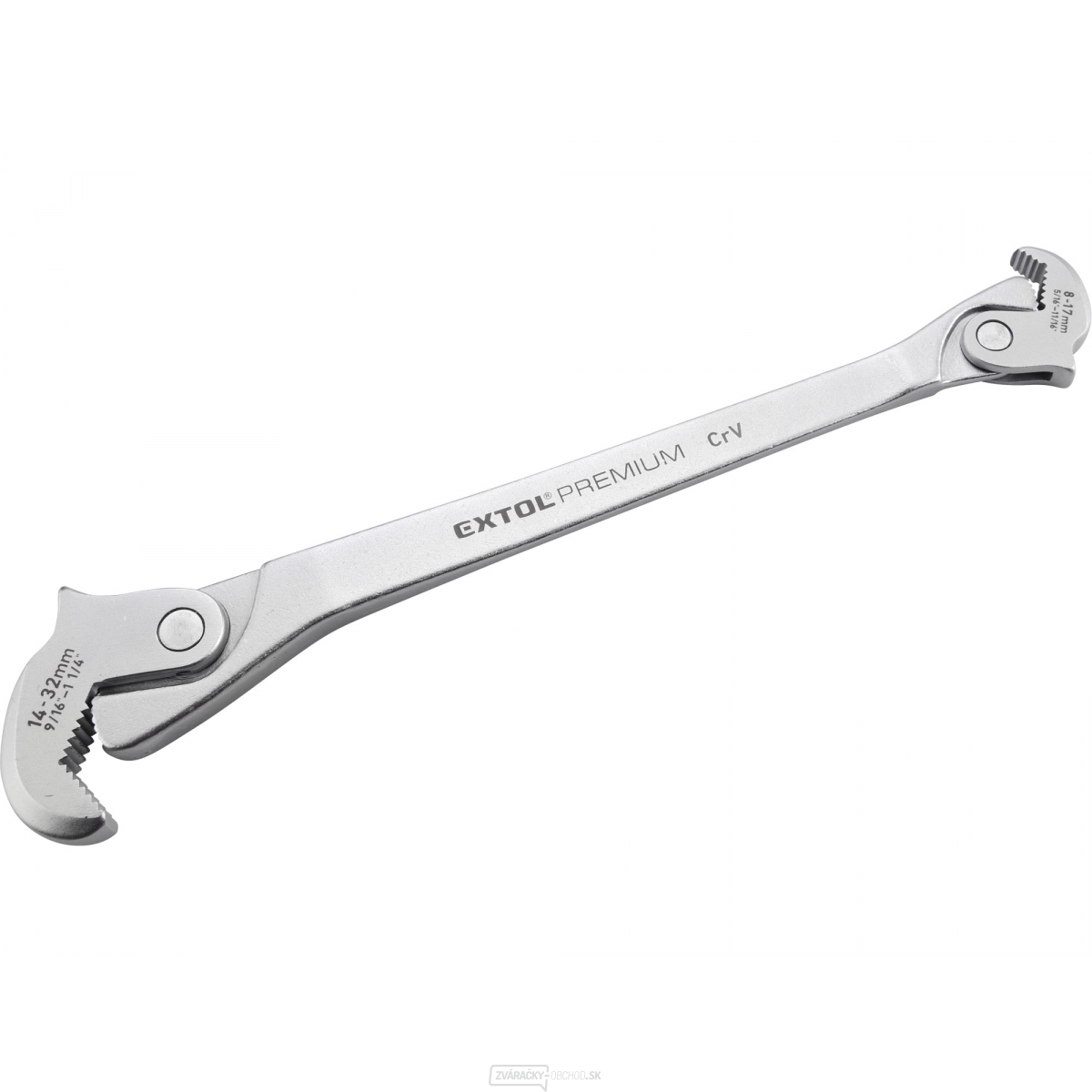 Kľúč multifunkčné samonastaviteľný obojstranný, 8-17/14-32mm, CrV