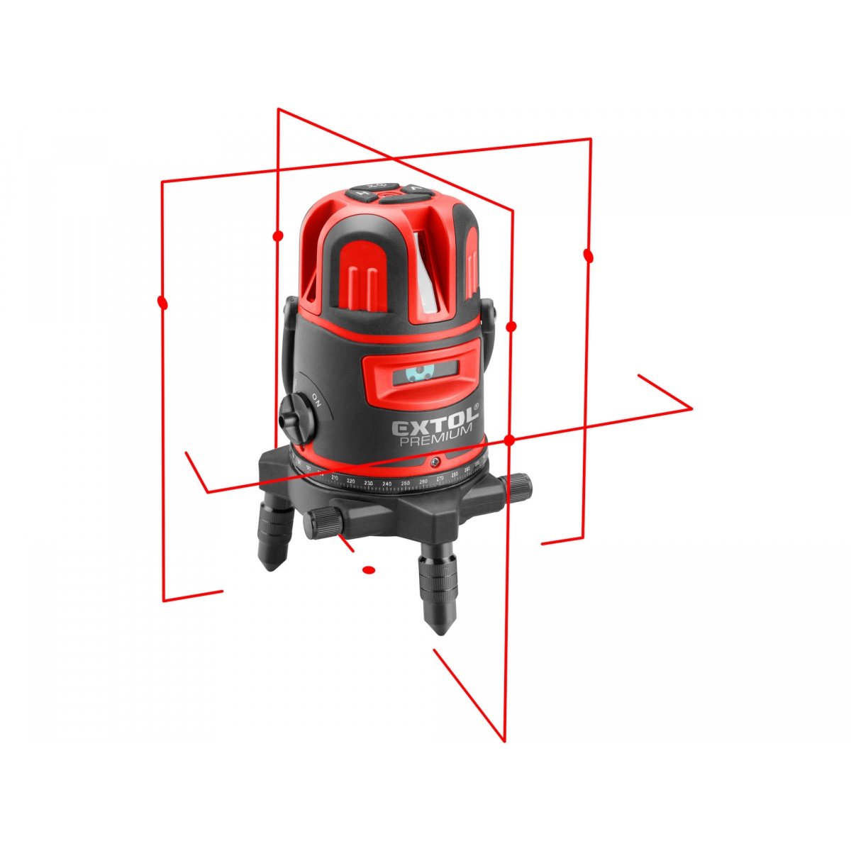 Laser červený líniový, krížový samonivelačné
