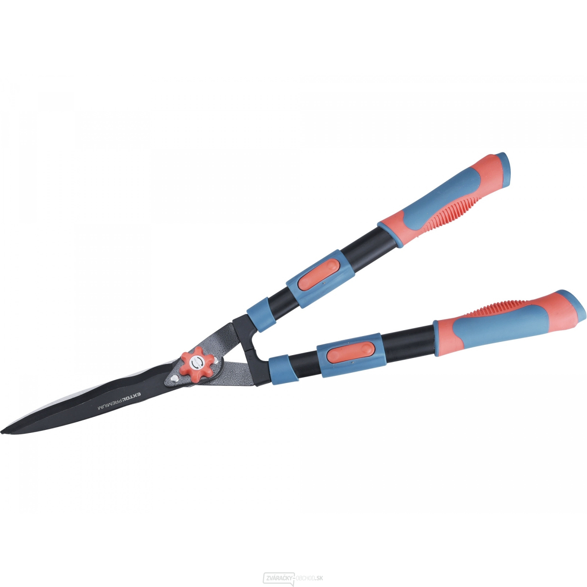 Nožnice na živý plot s vlnitým ostrím teleskopické, 690-890mm