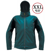 Pánska softshellová bunda DAYBORO - vel.XXL (petrolejová-čierna) gallery main image