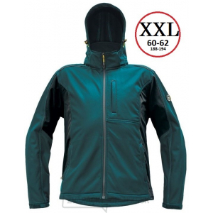 Pánska softshellová bunda DAYBORO - vel.XXL (petrolejová-čierna) gallery main image