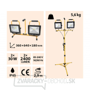 Reflektor LED, 2x2400lm, so stojanom 168cm náhled