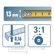 Pásmo oceľové, 20m, š. pásku 13mm Pásmo oceľové, 20m, š. pásku 13mm náhled