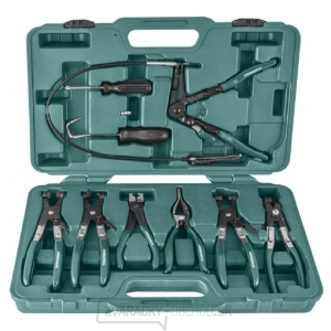 Kliešte na hadicové spony, rôzne druhy, sada 9 kusov - JONNESWAY AR060024A gallery main image