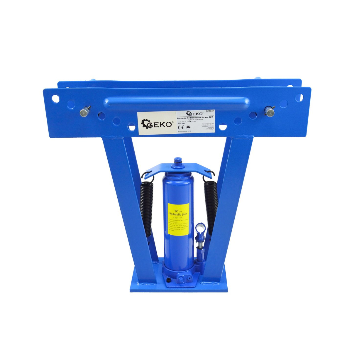 GEKO Hydraulická ohýbačka rúrok, 12 t, s príslušenstvom G02040