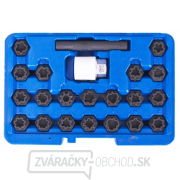 Hlavica na bezpečnostné skrutky kolies VAG, rôzne profily, sada 22 kusov gallery main image