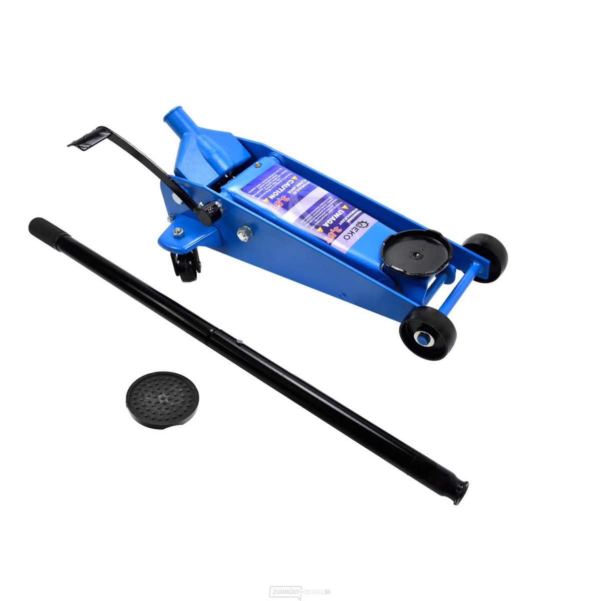 Hydraulický zdvihák 3,5t pojazdný s pedálom