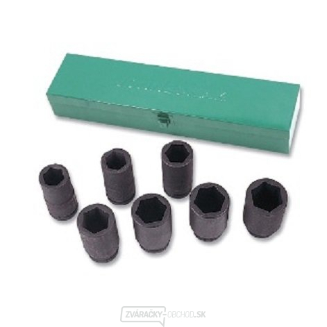 Súprava nástrčných hlavíc 3/4", úderových, dlhých, 24-38 mm, 7 kusov - JONNESWAY S03AD6307S