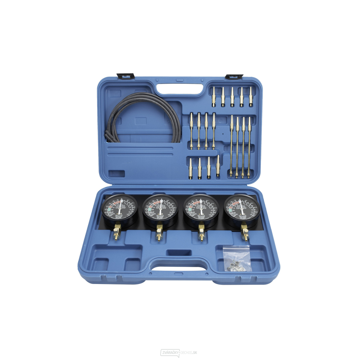 Tester na synchronizáciu karburátorov, vákuometre + redukcia - Quatros QS30504