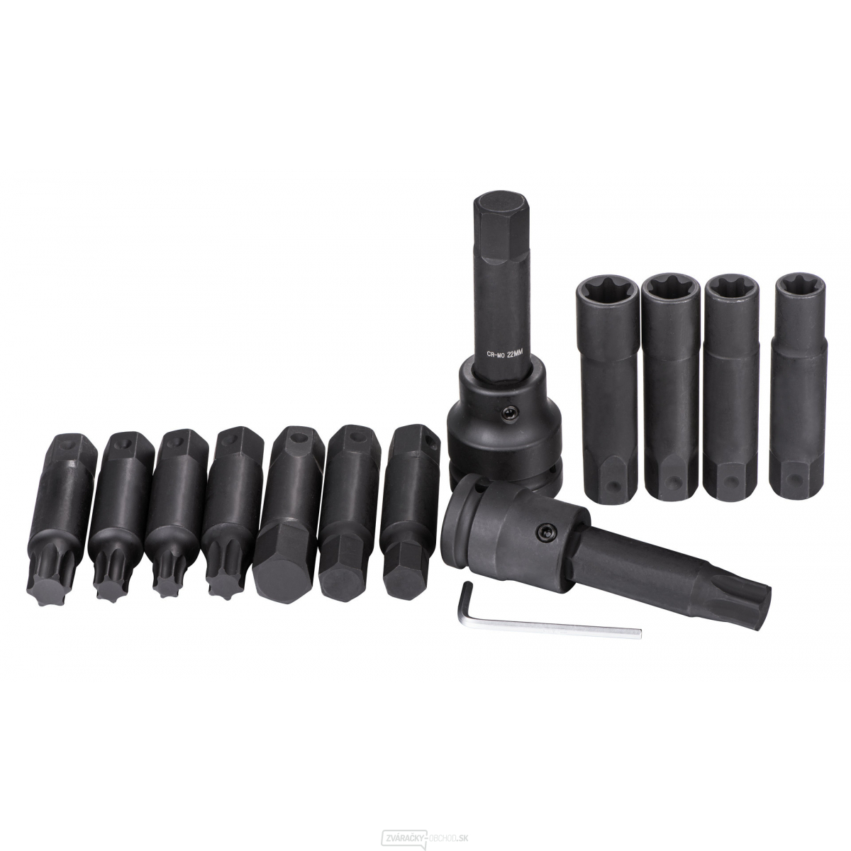 Rázové hlavica TORX, TORX-E, Imbus, veľkosti 3/4"a 1" - Quatros QS50472