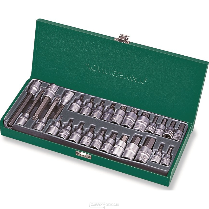 Sada zástrčných hlavíc Imbus a XZN (Spline), 1/2"a 3/8", 27 kusov - JONNESWAY S06H4127S