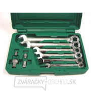 Sada račňových očkoplochých kľúčov s adaptérmi, 8-19 mm - JONNESWAY W45110S gallery main image