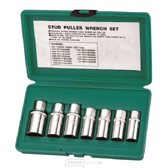 Sada vyťahovákov štifty 5 - 14 mm, 7ks, 1/2"- JONNESWAY AG010061