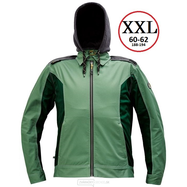 Pánska montérková bunda DAYBORO - vel.XXL (machovo zelená-čierna)