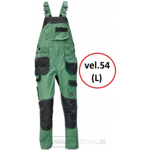 Pánske nohavice s trakmi DAYBORO - vel.54 (machovo zelená-čierna)