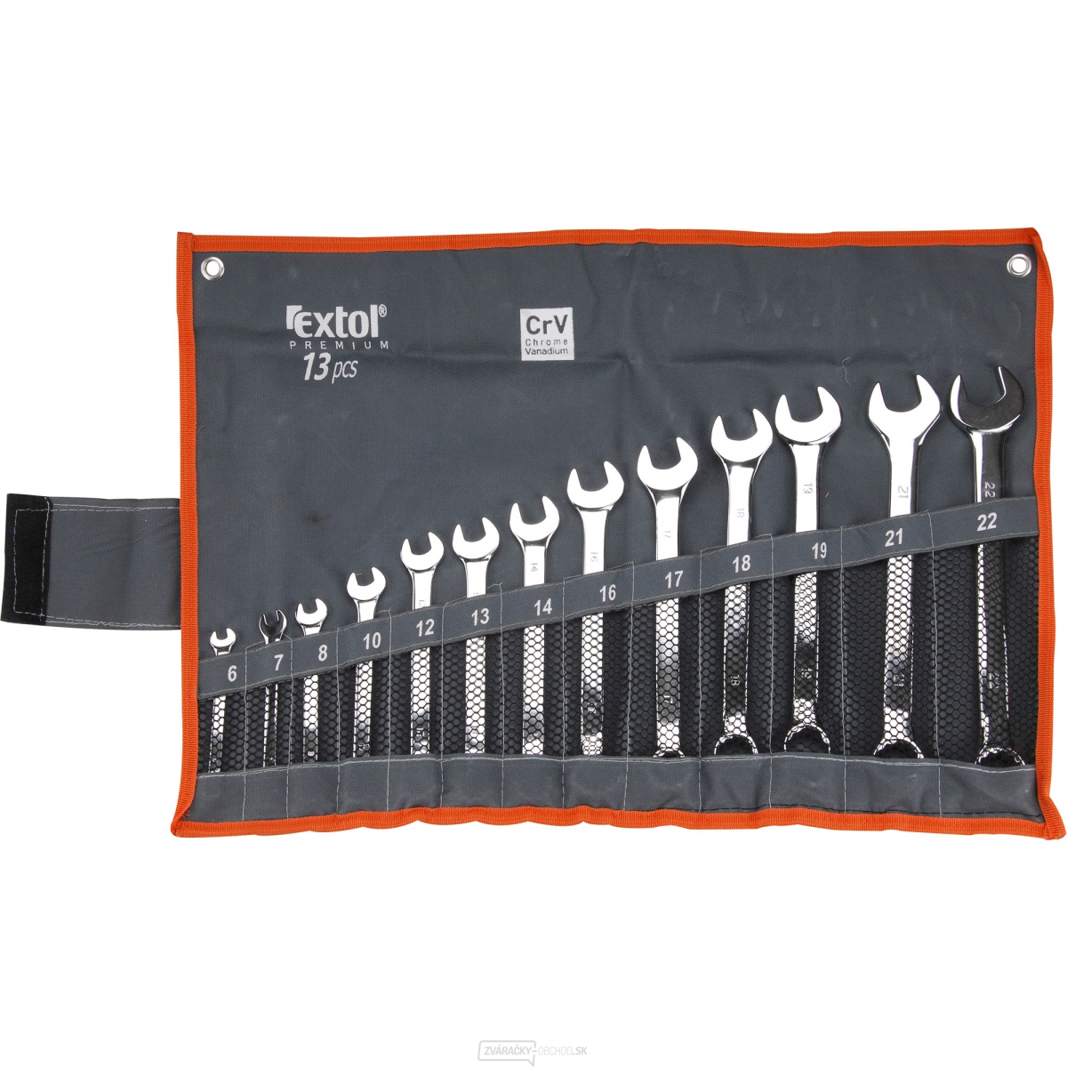 Očkoplochý kľúč, sada 13 ks