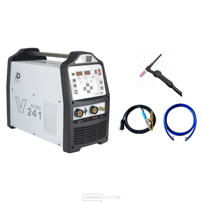 VECTOR DIGITAL V241 ACDC + zváracie káble + Horák TIG s potenciometrom VECTOR DIGITAL V241 ACDC + zváracie káble + Horák TIG s potenciometrom gallery main image