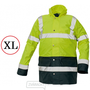 Reflexná zimná nepremokavá bunda Sefton HV - vel.XL (žltá/navy)