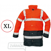 Reflexná zimná nepremokavá bunda Sefton HV - vel.XL (oranžová/navy) gallery main image