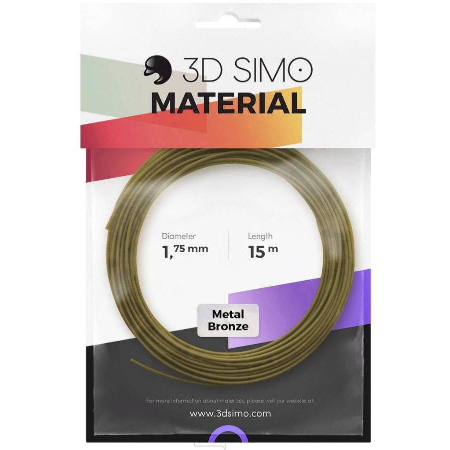 Vlákno pre 3D Tlačiarne 3D Simo - Bronzová (1.75mm)