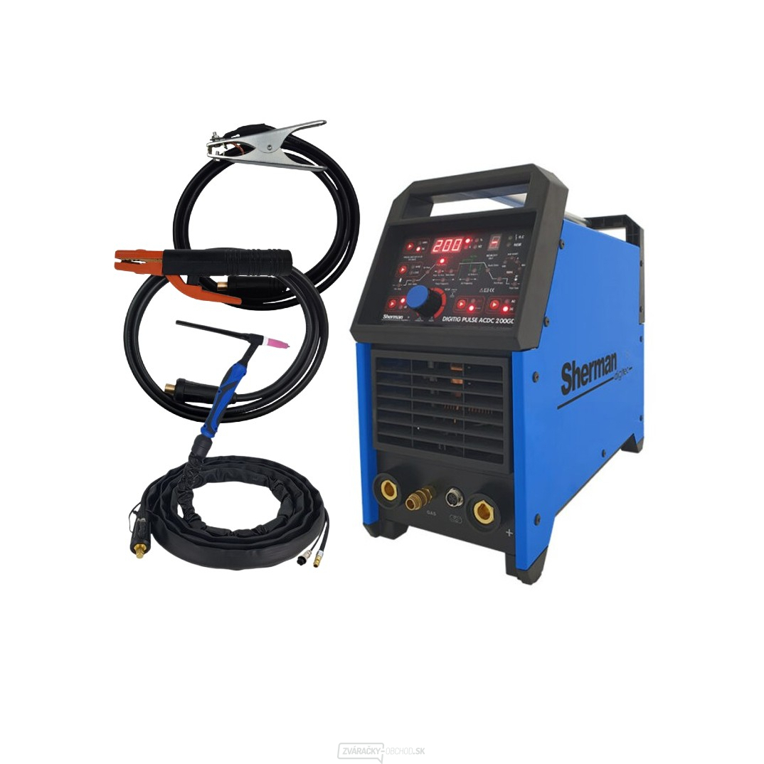 Sherman Zvárací Invertor DIGITIG 200GD AC/DC pulse + Horák + káble