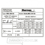 Sherman Poloautomatická Zváračka DualMIG 210 S3 + Horák + káble náhled